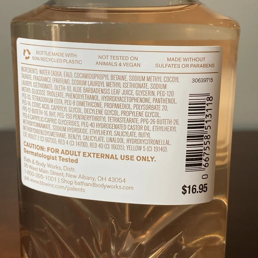 Bath & Body Works Pure Wonder Body Wash 10 FLOZ & Hand Cream 1 FLOZ
